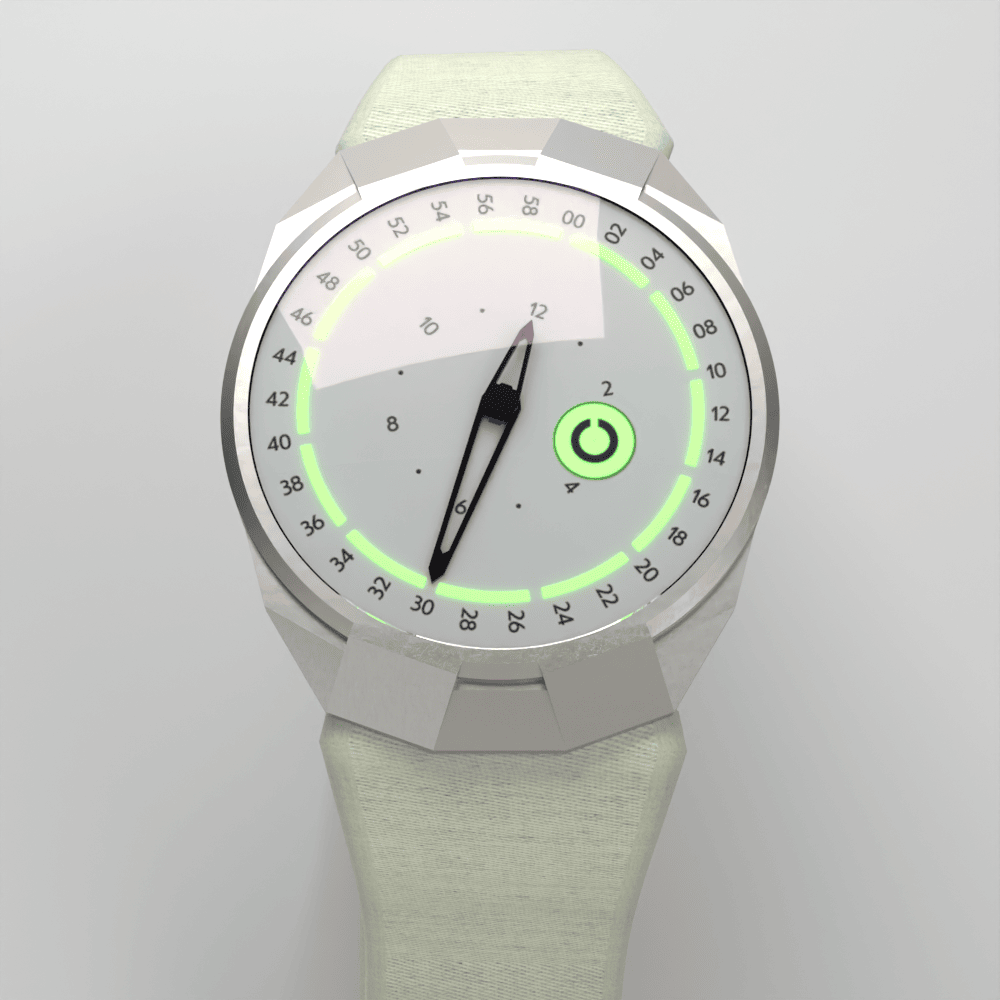 The finished Debut on its strap.