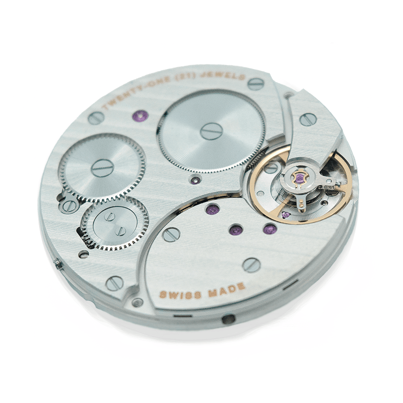 The La Joux-Perret F200 Swiss movement inside the Debut.