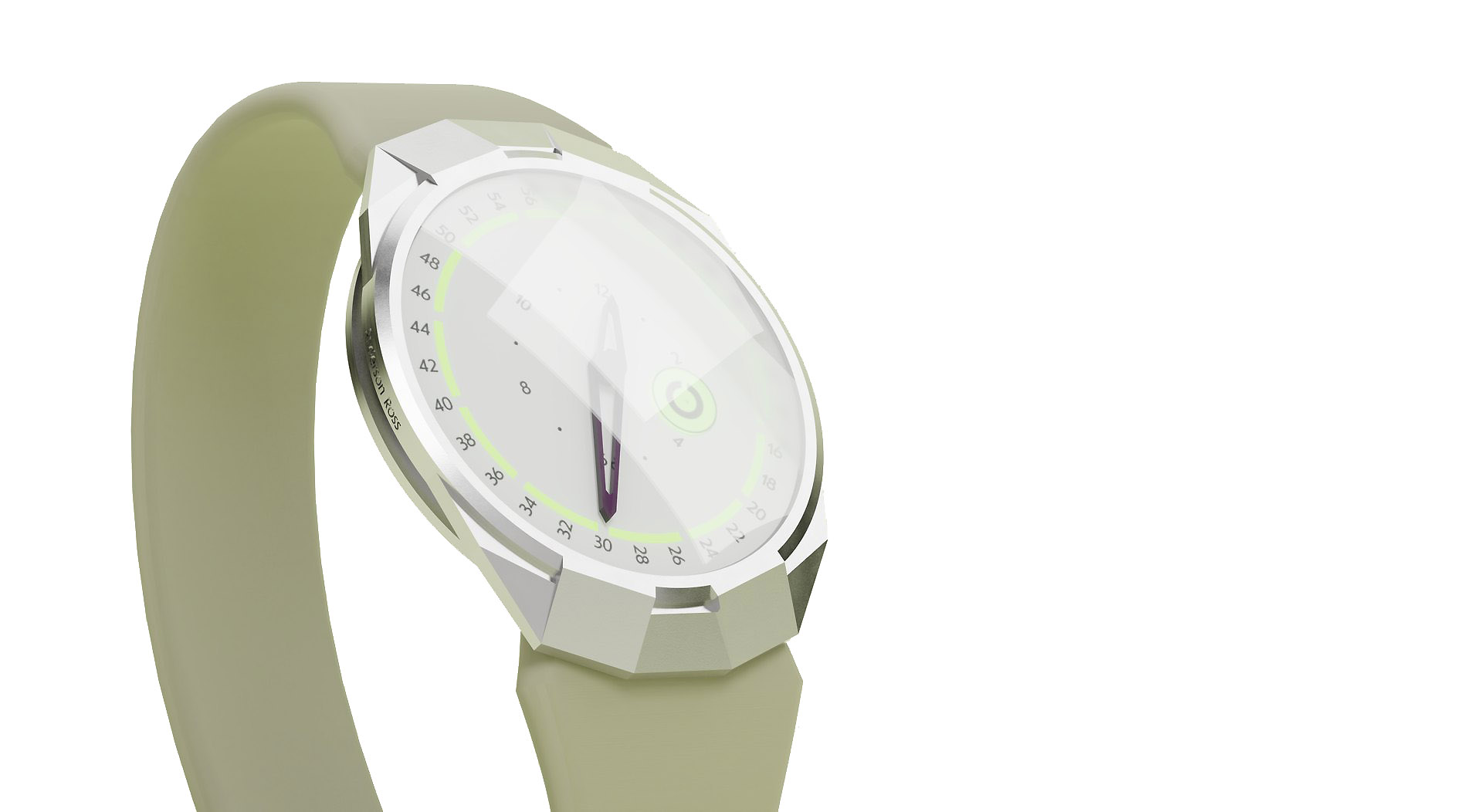 The Debut dial in detail.