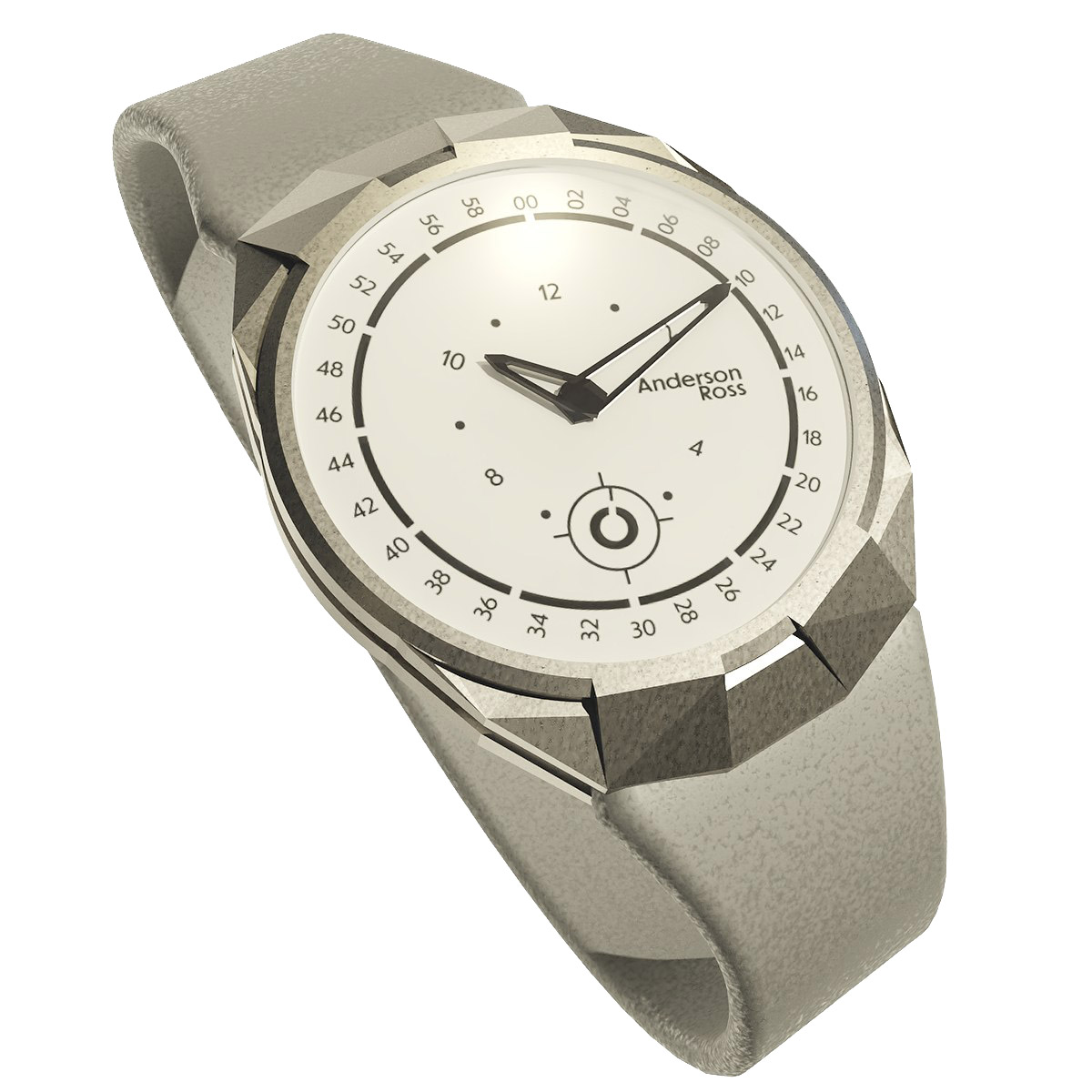 The Debut, three-quarter view on a pale strap.